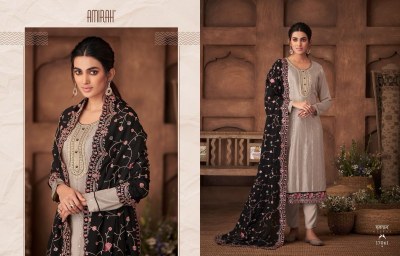 amirah by gulnaz vol 2 fantastic collection of embroidered dupatta with plain suit and pant catalog at wholesale price readymade suit catalogs
