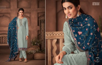 amirah by gulnaz vol 2 fantastic collection of embroidered dupatta with plain suit and pant catalog at wholesale price readymade suit catalogs