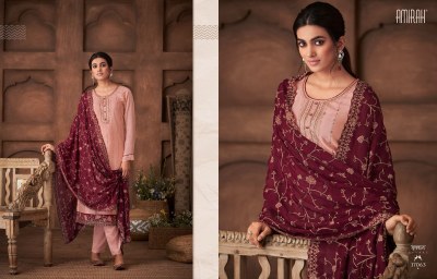 amirah by gulnaz vol 2 fantastic collection of embroidered dupatta with plain suit and pant catalog at wholesale price readymade suit catalogs