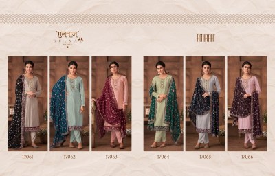amirah by gulnaz vol 2 fantastic collection of embroidered dupatta with plain suit and pant catalog at wholesale price readymade suit catalogs