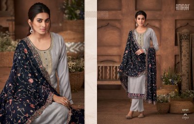 amirah by gulnaz vol 2 fantastic collection of embroidered dupatta with plain suit and pant catalog at wholesale price readymade suit catalogs