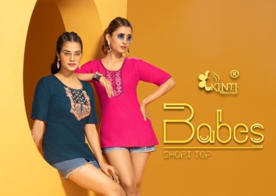 babes by kinti cotton cambric stitching pattern block printed  western top catalog at wholesale price Amavi