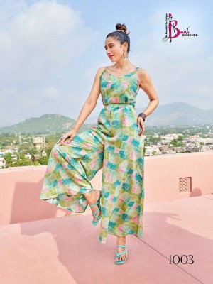 bhavi designer new launch jump suits vol 1 Printed Modal Silk jumpsuits style dress wholesale   kurtis catalogs