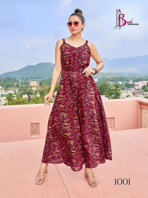 bhavi designer new launch jump suits vol 1 Printed Modal Silk jumpsuits style dress wholesale   kurtis catalogs