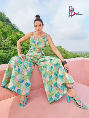 bhavi designer new launch jump suits vol 1 Printed Modal Silk jumpsuits style dress wholesale   kurtis catalogs