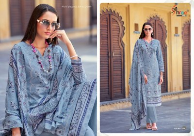 bin saeed lawn VOL 19 by Shree fab Pure Cotton Printed embroidered unstitched suit collection dress material catalogs