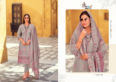 bin saeed lawn VOL 19 by Shree fab Pure Cotton Printed embroidered unstitched suit collection dress material catalogs