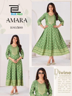 Blue Hills Amara Reyon Anarkali Gown Foll Print Catalogue Pcs Wholesale Rate  fancy Anarkali suit catalogs
