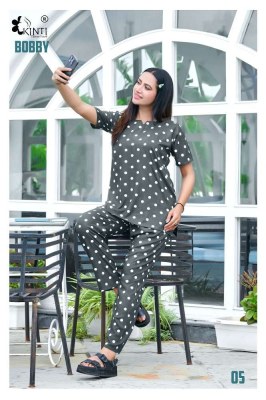 bobby by kinti rayon printed night wear catalogue wholesale price  night wear catalogs