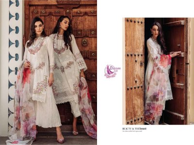 dinsaa suits new launch crimson super summer collection vol 1  pure cotton self embroidery work Pakistani suits catalogue wholesale rate  pakistani suit catalogs