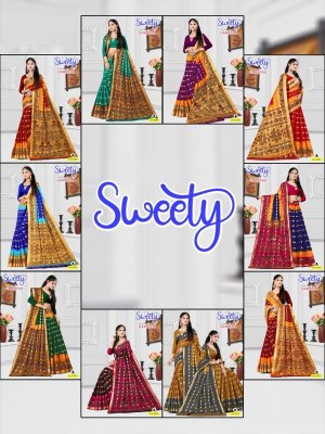 falak international Ganesha by Sweety Vol-1 pure heavy cotton foil printed saree catalogue at wholesale price sarees catalogs