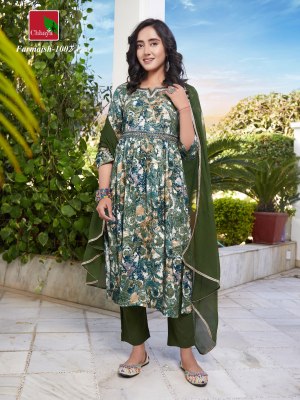 farmaish by Chhaya heavy reyon printed top bottom and dupatta catalogue readymade suit catalogs