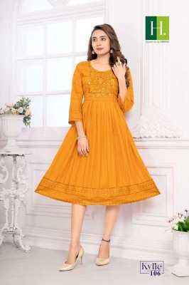 h dot by hirwa kylie festive wear ghera stylish wholesale Kurti catalogue Surat  kurtis catalogs