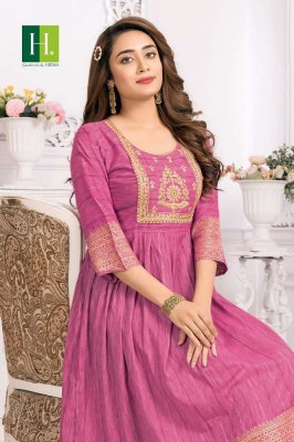 h dot by hirwa kylie festive wear ghera stylish wholesale Kurti catalogue Surat  kurtis catalogs