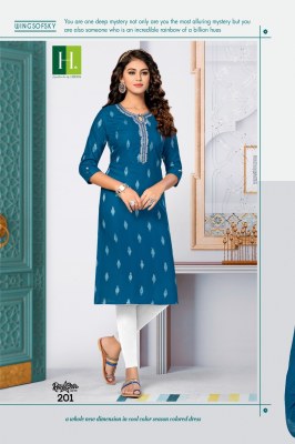 hirwa by Rockstar vol 2 heavy bombay reyon kurti catalogue at affordable rate hirwa