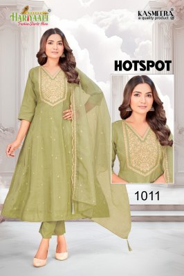 hotspot by hariyaali Simmer crepe silk embroidered readymade suit catalogue at affordable rate readymade suit catalogs