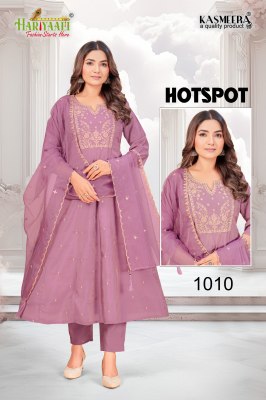 hotspot by hariyaali Simmer crepe silk embroidered readymade suit catalogue at affordable rate readymade suit catalogs