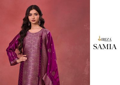 Ibiza Samia Pure Silk Santoon Dress Material Catalogue Pcs Wholesale Rate  dress material catalogs