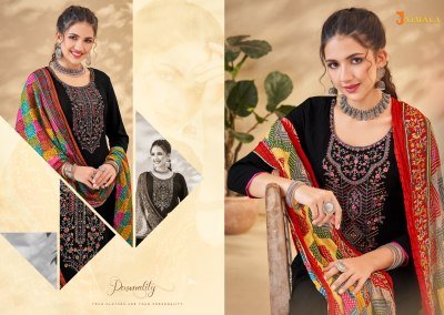 jaimala by alok suit presenting nigaar black beauty 3 pure reyon embroidered kurti bottom and dupattaat wholesale price  kurtis catalogs