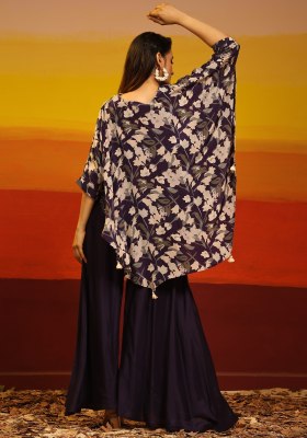 jivora launch presenting poncho new designer exclusive pure muslin digital printed kftan with palazzo catalog at wholesale price western wear catalogs