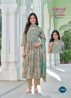 jyotika vol 17 by Kavya capsule foil printed Anarkali suit collection at low rate readymade suit catalogs