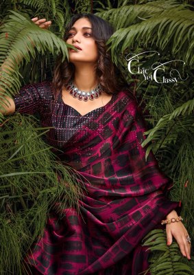 kashvi cfreation by black beauty jimmy chu fabric  with blouse saree catalog at wholsale price    Amavi