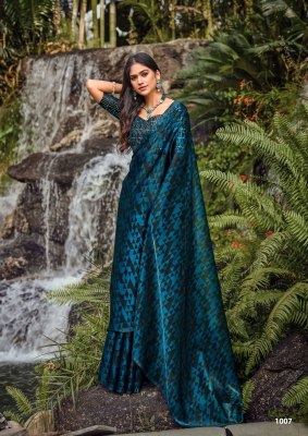 kashvi cfreation by black beauty jimmy chu fabric  with blouse saree catalog at wholsale price    sarees catalogs