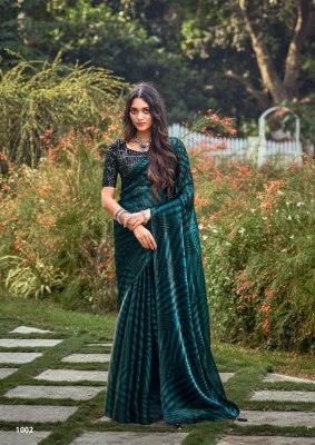 kashvi cfreation by black beauty jimmy chu fabric  with blouse saree catalog at wholsale price    sarees catalogs