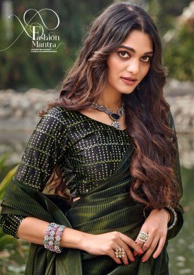 kashvi cfreation by black beauty jimmy chu fabric  with blouse saree catalog at wholsale price    sarees catalogs
