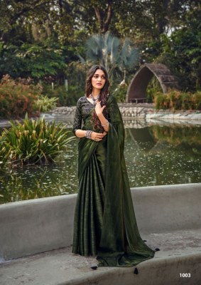 kashvi cfreation by black beauty jimmy chu fabric  with blouse saree catalog at wholsale price    sarees catalogs