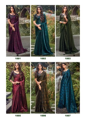 kashvi cfreation by black beauty jimmy chu fabric  with blouse saree catalog at wholsale price    sarees catalogs