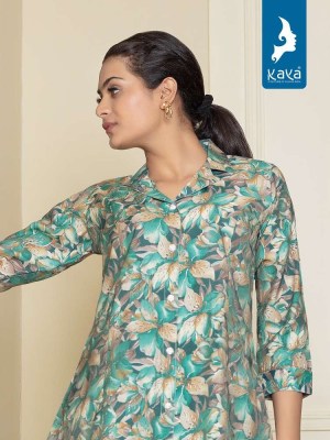 kaya kurti presents maitri chanderi modal printed co ord set Kurti catalogue online  kurtis catalogs