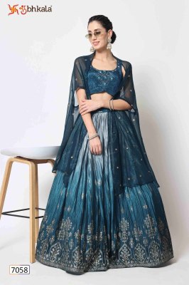 khushboo by shubhkala vol 10 Bridal Thread Embroidered Semi Stitched Lehenga Choli Collection at wholesale price Amavi