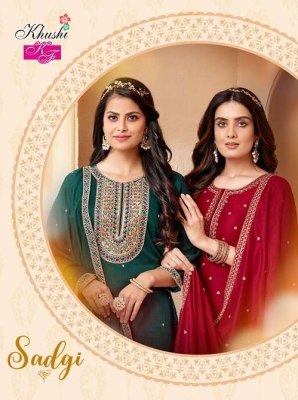 khushi fashion by SADG luanch a designer embroidered readymade suit catalogue at wholesale price  Amavi