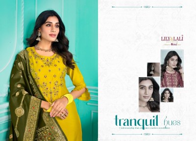 lily and lali presenting gulmeena 2 pure handwork and cotton  kurti with bottom and dupatta at wholesale rate readymade suit catalogs