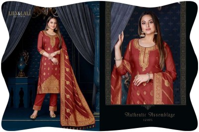 lily and lali silk kari vol 3 pure organza designer sonakshi sinha collection ready made suits wholesaler  kurtis catalogs