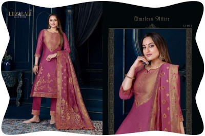 lily and lali silk kari vol 3 pure organza designer sonakshi sinha collection ready made suits wholesaler  kurtis catalogs
