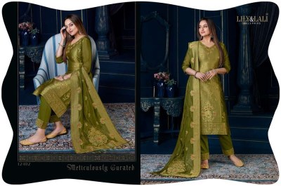 lily and lali silk kari vol 3 pure organza designer sonakshi sinha collection ready made suits wholesaler  kurtis catalogs