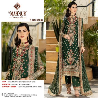 mahnur fashion tm by mahnur vol 30 Havey georgette beautiful with fancy embroidery work Daimond moti work  Pakistani suits catalogue at wholesale pric kurtis catalogs