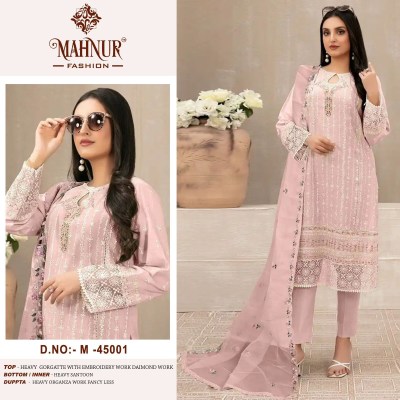 mahnur vol 45 by mahnur fashion georgette embroidered unstitched dress material catalogue Amavi