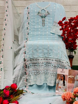 mahnur vol 45 by mahnur fashion georgette embroidered unstitched dress material catalogue salwar kameez catalogs