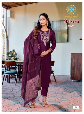 malvika vol 1 by Passion Tree Straight Kurti with pant and dupatta catalogue at affordable rate readymade suit catalogs