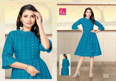 mayra presents roohi Heavy Viscose Rayon frock stylish anarkali Kurti wholesaler  kurtis catalogs