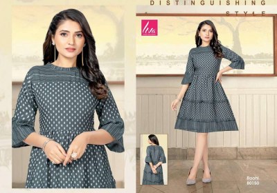 mayra presents roohi Heavy Viscose Rayon frock stylish anarkali Kurti wholesaler  kurtis catalogs
