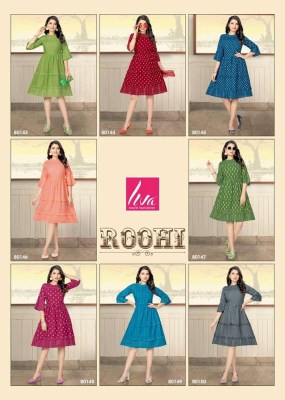 mayra presents roohi Heavy Viscose Rayon frock stylish anarkali Kurti wholesaler  kurtis catalogs
