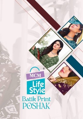 mcm lifestyle by Poshak vol 1 special batik printed dress material catalogue at affordable rate salwar kameez catalogs