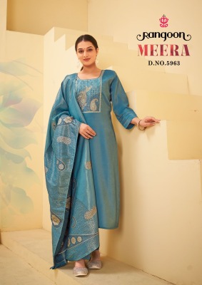 meera by Rangoon Viscose Khatli work Readymade suit catalogue at affordable rate  readymade suit catalogs