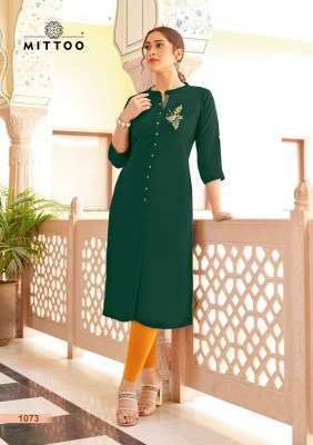 mittoo by fantastic vol 5 fancy plain kurti with embroisdery patch at wholesale rate   kurtis catalogs