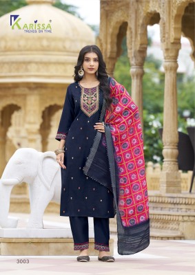 nora vol 3 by Kaya premium liva tag fancy elegant kurti pant and dupatta collection at amavi expo readymade suit catalogs