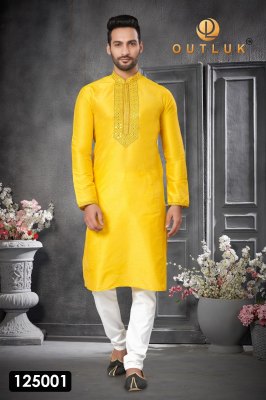 outluk vol 125 New Designs in Pintex Work Kurta Pajama at wholesale rate
